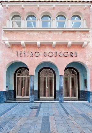 Framed Teatro Gongora, Cordoba, Andalucia, Spain Print