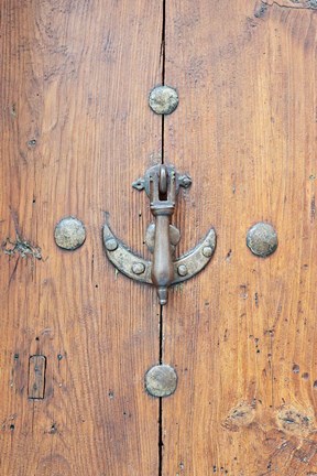 Framed Door Knocker, Toledo, Spain Print