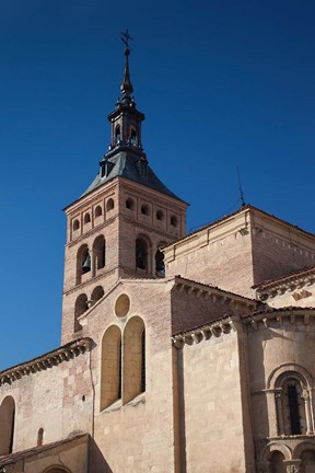 Framed Plaza San Martin and San Martin Church, Segovia, Spain Print