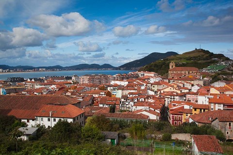 Framed View of Old Town, Laredo, Spain Print