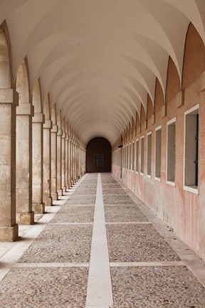 Framed Arched Walkway, The Royal Palace, Aranjuez, Spain Print