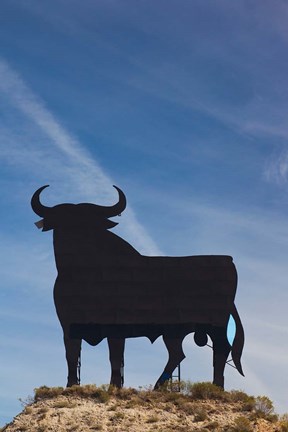 Framed Famous Bull Symbols of the Bodegas Osborne, Puerto de Santa Maria, Spain Print