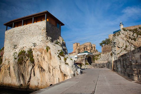 Framed Pier View, Castro-Urdiales, Spain Print