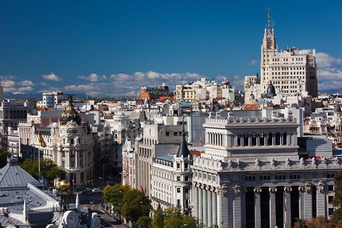 Framed Plaza de la Cibeles, Madrid, Spain Print