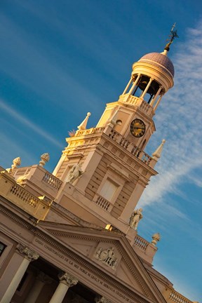 Framed Plaza San Juan de Dios, Cadiz, Spain Print