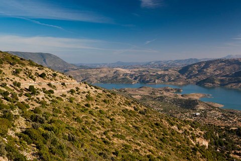 Framed Sierra Margarita Landscape, Grazalema-Zahara de la Sierra, Spain Print