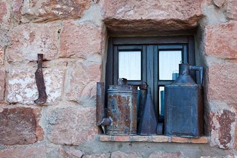 Framed Spain, Andalusia Antiques on display in the Hotel Palacio Guzmanes Print