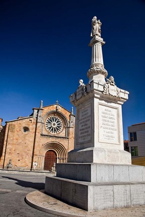Framed Spain, Avila St Peter&#39;s Church in the Plaza De Santa Teresa Print