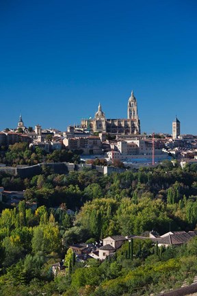 Framed Spain, Segovia, Segovia Cathedral, Morning Print