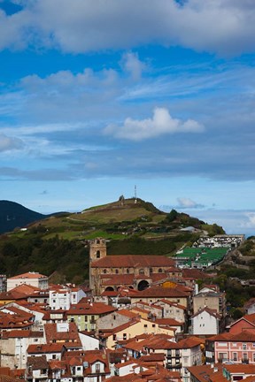 Framed View of Old Town, Laredo, Spain Print