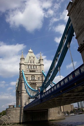 Framed Tower Bridge over the Thames River in London, England Print