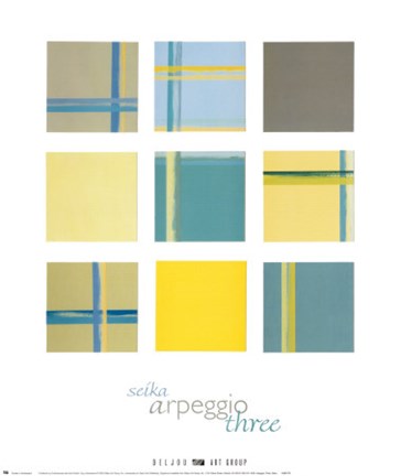 Framed Arpeggio Three Print