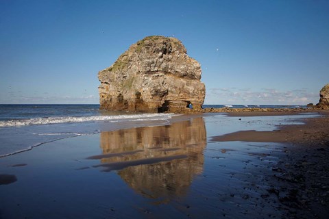Framed Marsden Rock, South Shields, South Tyneside, England Print