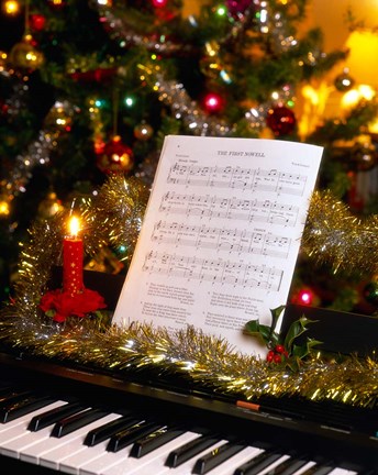 Framed Christmas Scene, England Print