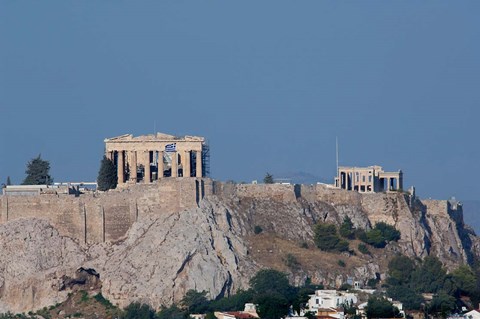 Framed Greece, Athens View of the Acropolis Print