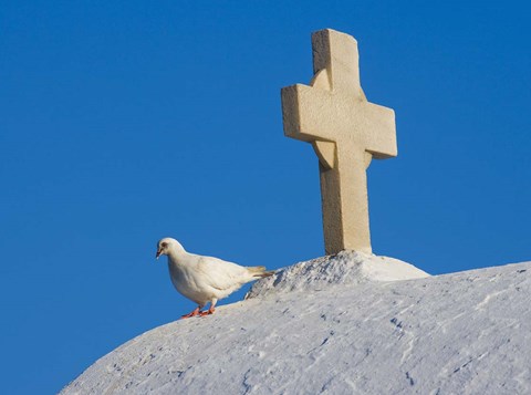 Framed Church of Panaghia Paraportiani, Hora, Mykonos, Greece Print