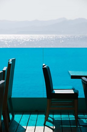 Framed Greece, Crete, Iraklio, Hersonisos, Coastline Print