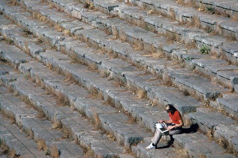 Framed Stadium, Delphi, Greece Print
