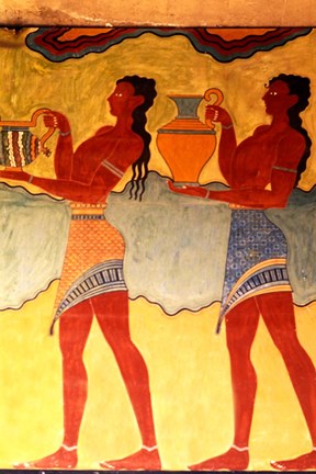 Framed Artwork in Heraklion Knossos Palace, Greece Print