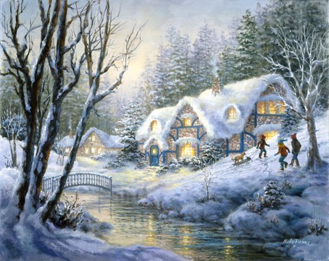 Framed Winter Frolic Print