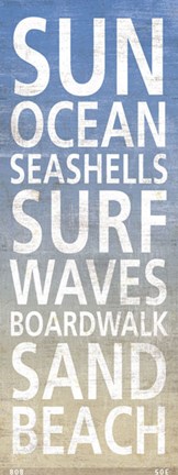 Framed At The Beach Print