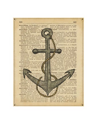 Framed Nautical Series - Anchor Print