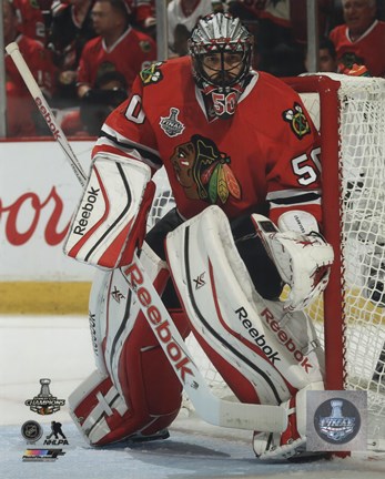 Framed Corey Crawford Game 6 of the 2015 Stanley Cup Finals Print