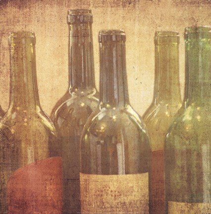 Framed Wine Vignette I Print