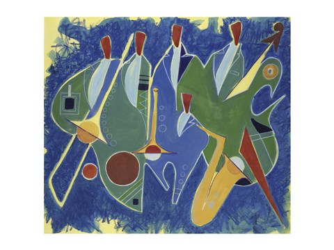 Framed Portrait In Jazz 1998 Print