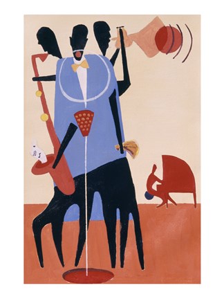 Framed Untitled (Jazz Players) Print