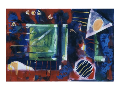 Framed Untitled (Colorful Abstract) Print