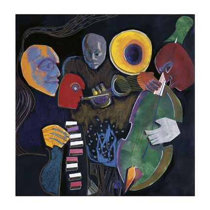 Framed Jazz Velvet Print