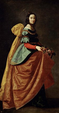 Framed Saint Casilda, 1640 Print