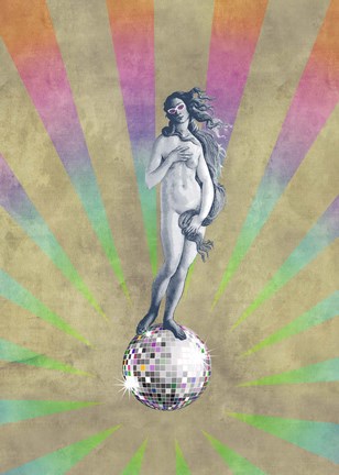 Framed Disco Venus Print