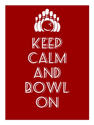 Framed Keep Calm and Bowl On Print