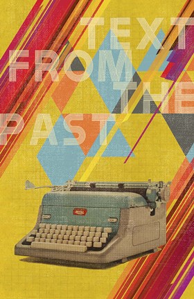 Framed Text From The Past Print