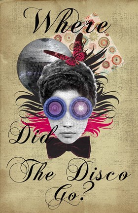 Framed Where Did The Disco Go Print