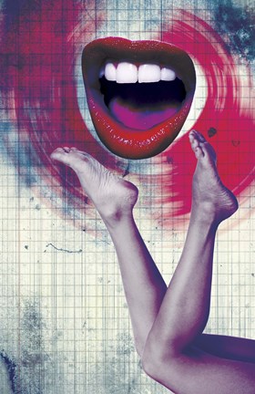 Framed Bla Bla Bla Print