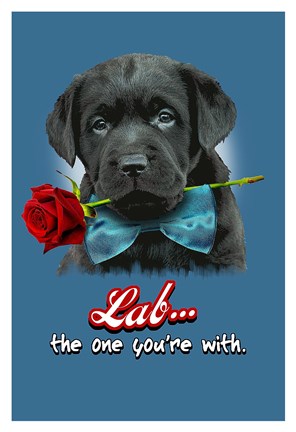 Framed Lab the One You&#39;re With Print