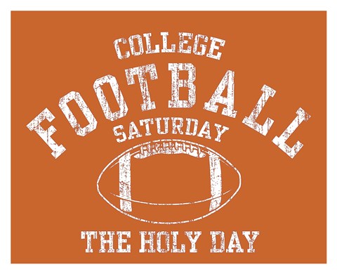 Framed College Football Print