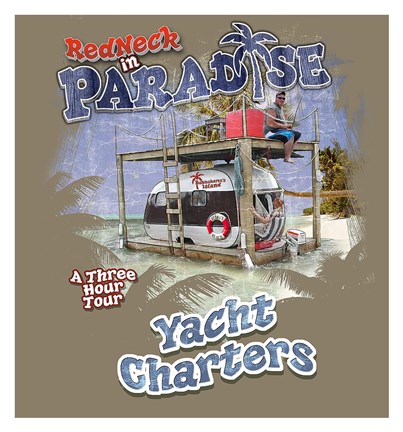 Framed Redneck Yacht Charters Print