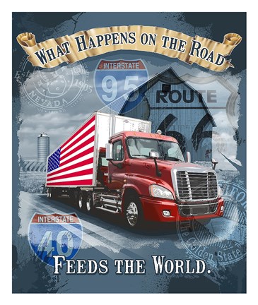 Framed Feeds the World Print