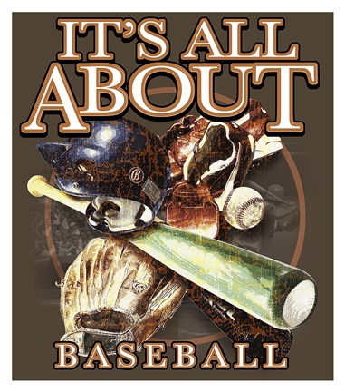 Framed All About Baseball Print