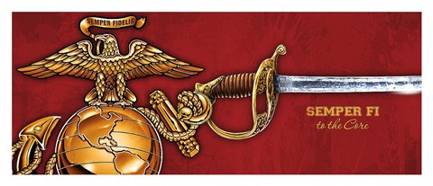 Framed Marines Print