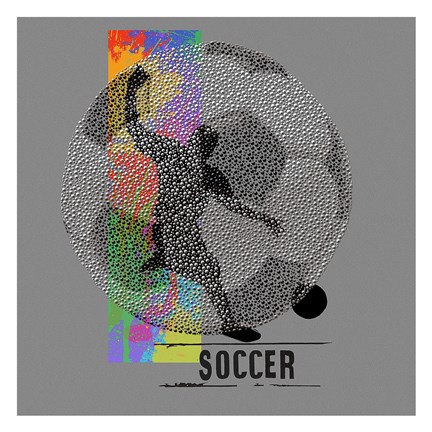 Framed Soccer - Player Print