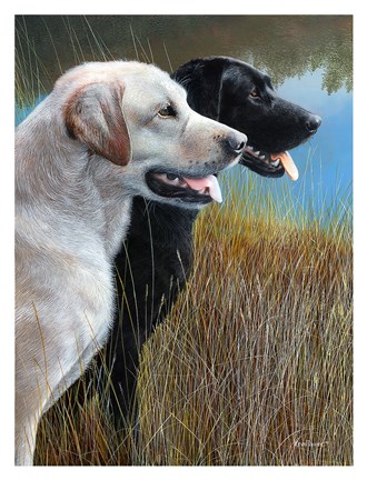 Framed Hunting Companions Print