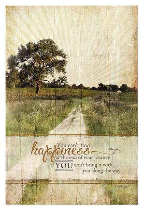 Framed Bring Happiness Print