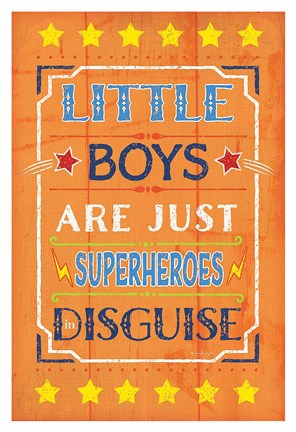 Framed Superhero in Disguise Print