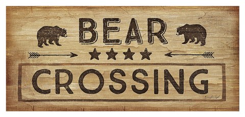 Framed Bear Crossing Print