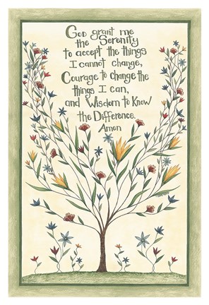 Framed Serenity Prayer Print